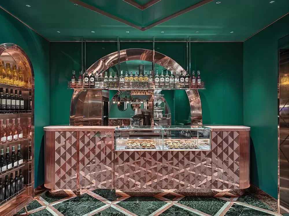 Bar VyTA Farnese w Rzymie, projekt: ColliDanielArchitetto