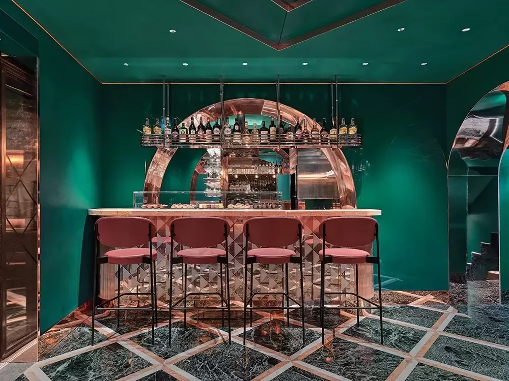 Bar VyTA Farnese w Rzymie, projekt: ColliDanielArchitetto