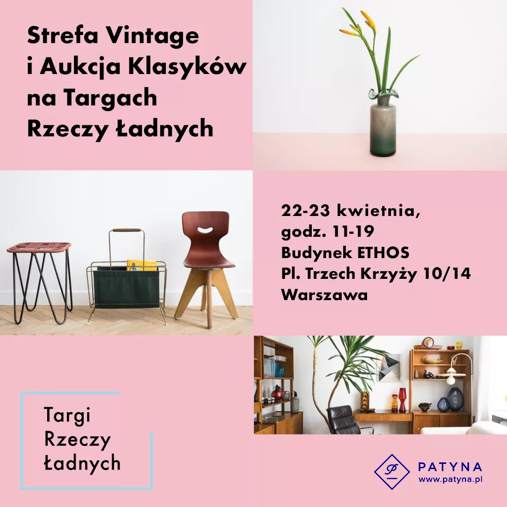 Patyna.pl i Targi Rzeczy Ładnych – aukcja klasyków designu