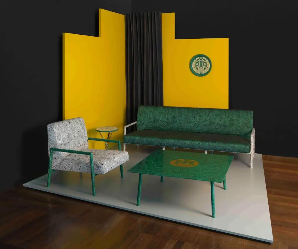 Niezwykły salon Fornasetti MALACHITE