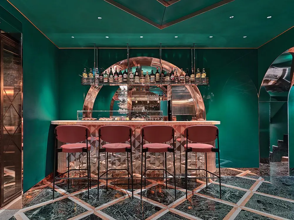 Bar VyTA Farnese w Rzymie, projekt: ColliDanielArchitetto