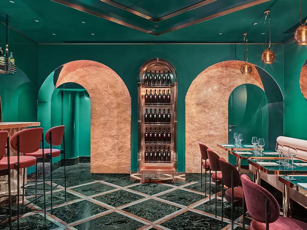 Bar VyTA Farnese w Rzymie, projekt: ColliDanielArchitetto