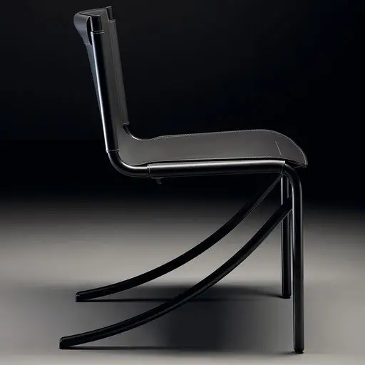 ACERBIS - JOT BLACK CHAIR BY GIOTTO STOPPINO rewolucyjne ikony designu