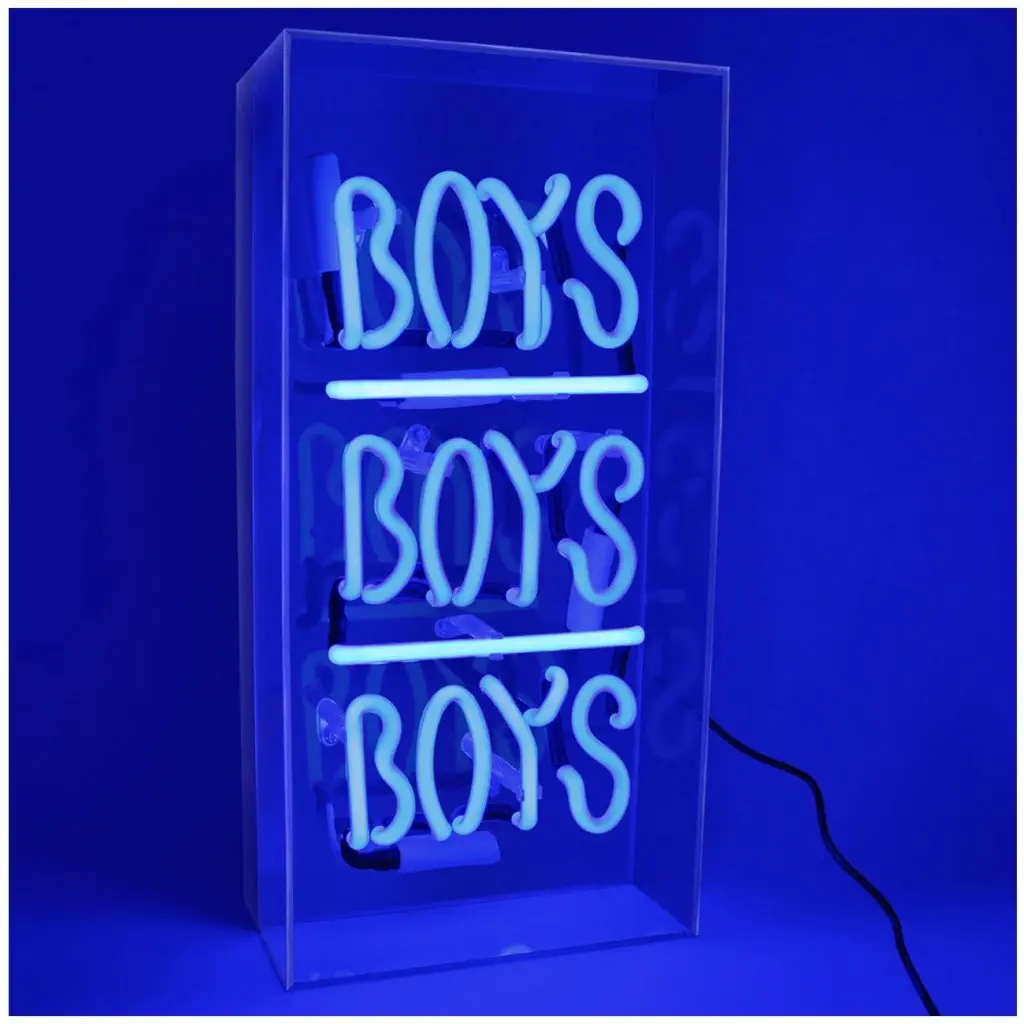 Akrylowe pudełko z neonami Boys, boys, boys | design: Locomocean