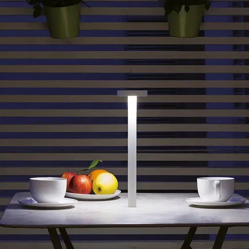 DAVIDE GROPPI - TETATET RECHARGEABLE TABLE LAMP BY DAVIDE GROPPI rewolucyjne ikony designu
