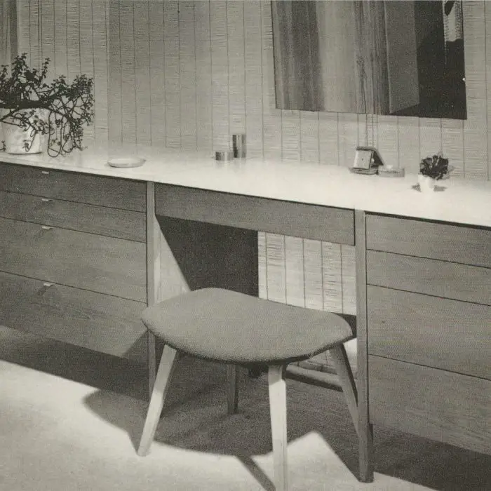 Suspended Vanity, projekt Florence Knoll
