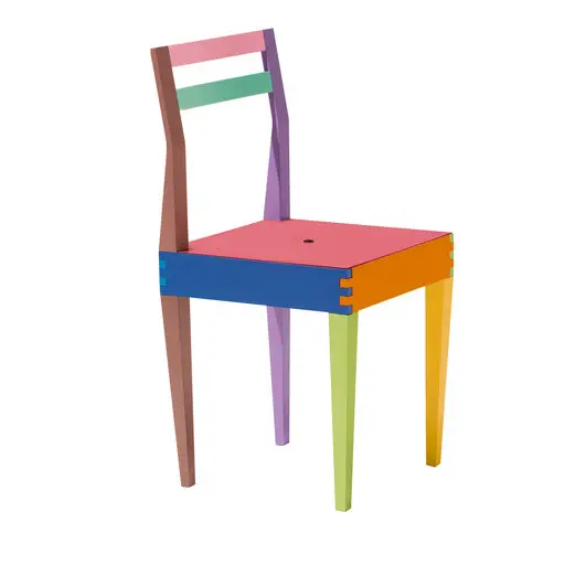 GIORGETTI - DRY MULTICOLORED CHAIR BY MASSIMO MOROZZI rewolucyjne ikony designu
