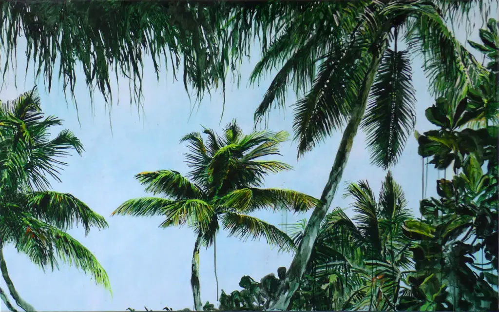 Dzieła_sztuki Galeria Milano, Paweł Kałużyński, Palmy, 170 x100 d