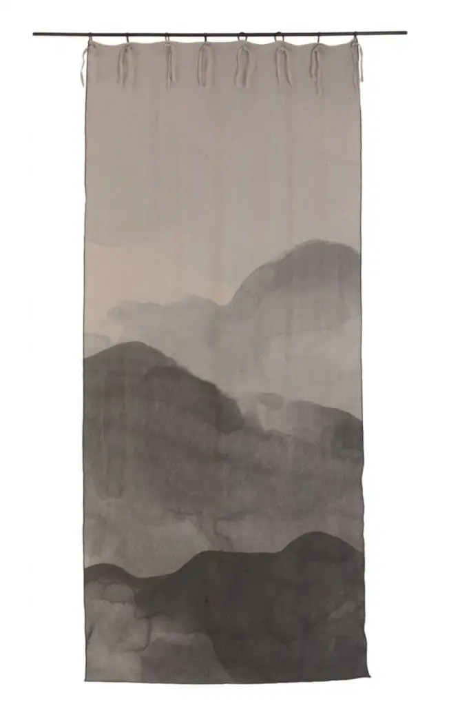 Lniane zasłony LE MONDE SAUVAGE BEATRICE LAVALAdd Curtain ink Maison & Objet 2020