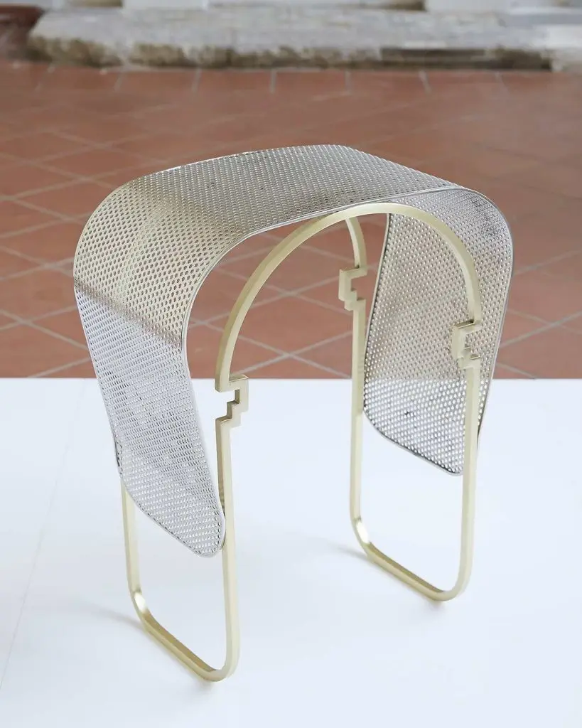 MADE IN EDIT_Scale_side table Mesh by Khaled El Mays with the artisans from Quartieri (1) ©Claudio Bonoldi