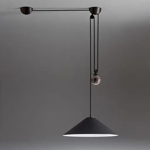 Lampa firmy Artemide, projekt Enzo Mari
