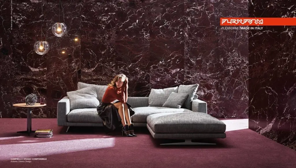 Flexform - sofa campiello - projekt: Antonio Citterio