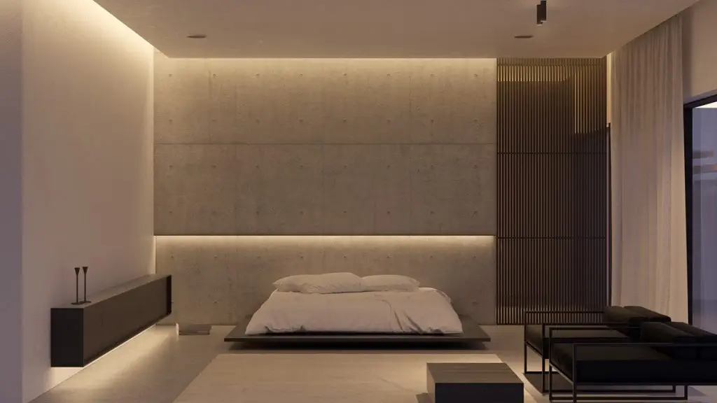 luksusowa sypialnia Wizualizacja- KDVA Architects