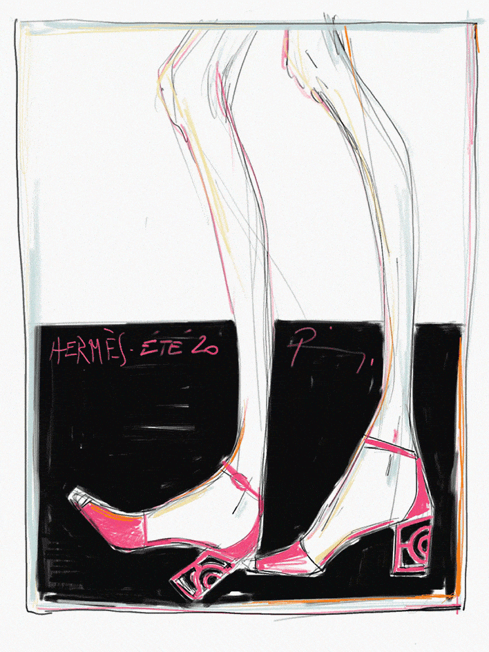 Audace buty na obcasie, Hermès ss 2020